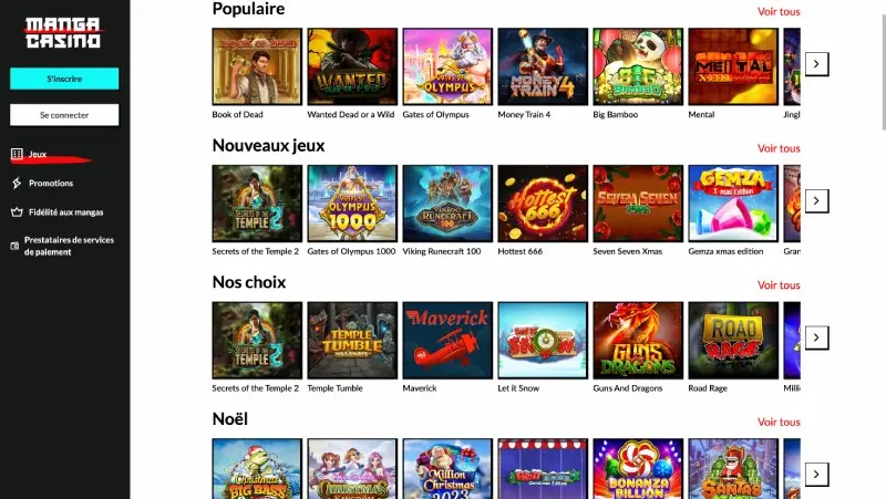 Manga Casino – Speel slots en live casino met echt geld image 3